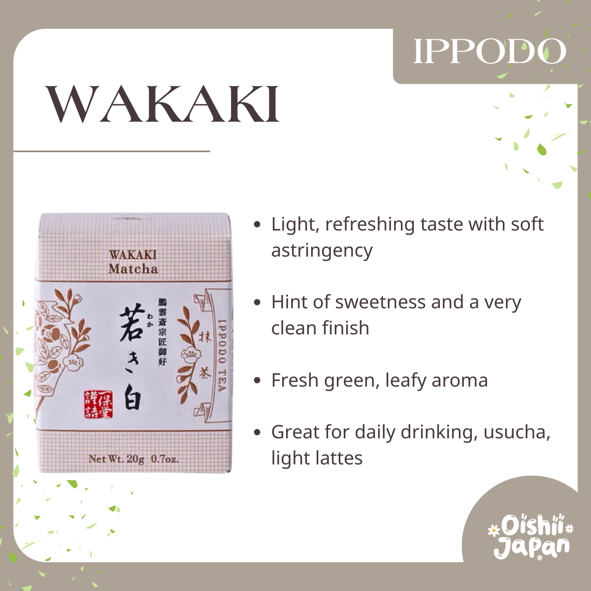 [Ippodo] Wakaki 20g box