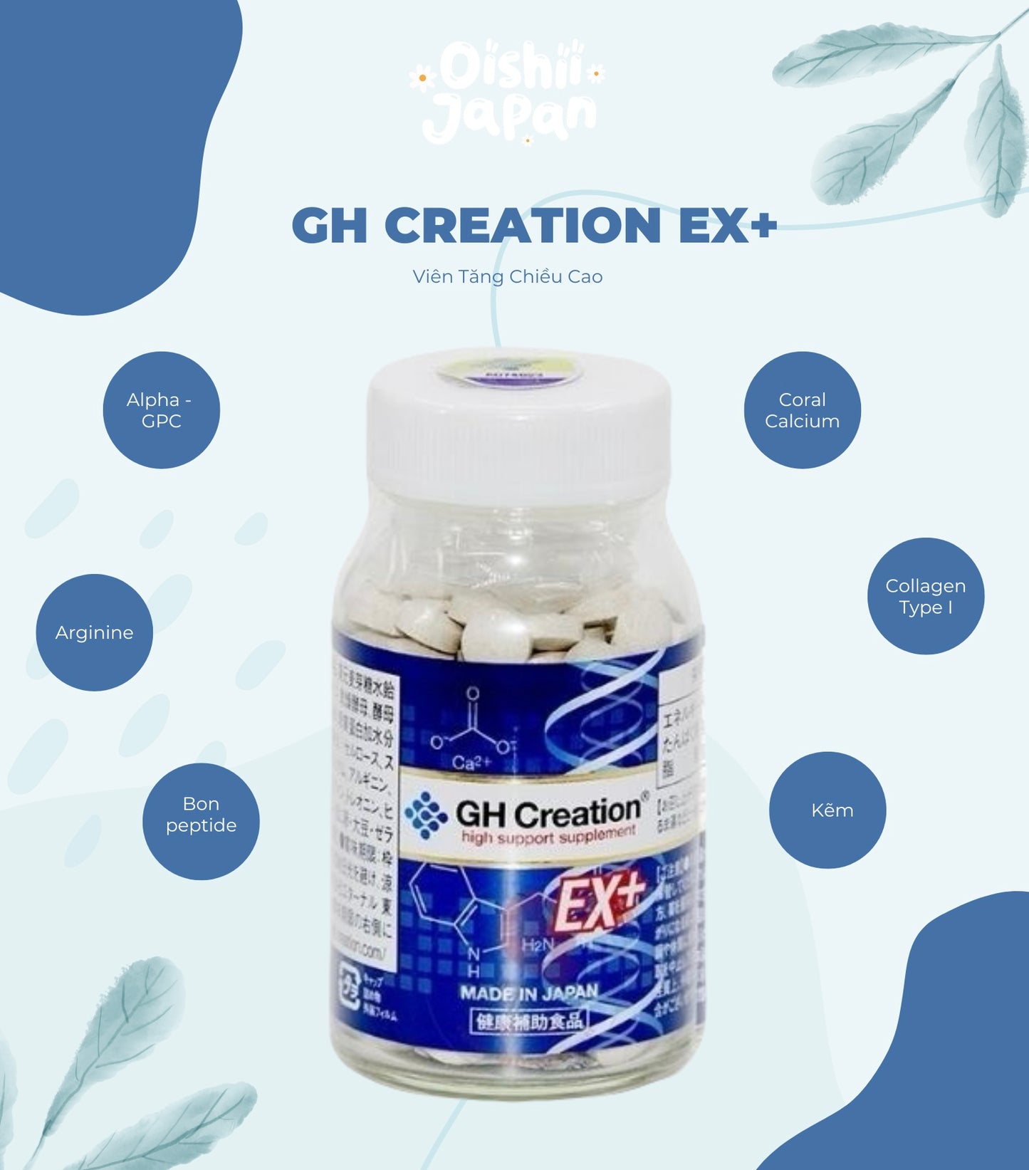 Viên Uống Hỗ Trợ Tăng Chiều Cao GH Creation EX+