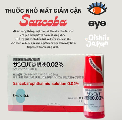 Thuốc Nhỏ Mắt Sancoba Hộp 10 Chai