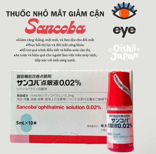 Thuốc Nhỏ Mắt Sancoba Hộp 10 Chai