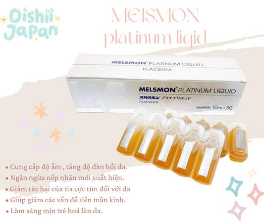 Melsmon Platinum Liquid Placenta Hộp 30 Ống